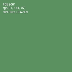 #5B9061 - Spring Leaves Color Image